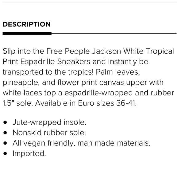 FREE PEOPLE JACKSON PINEAPPLE ESPADRILLE SNEAKER - Picture 8 of 8